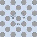 Vogl Acoustic Ceiling Perforation pattern 12-25R