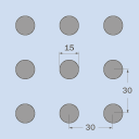 Vogl Acoustic Ceiling Perforation pattern 15-30 r