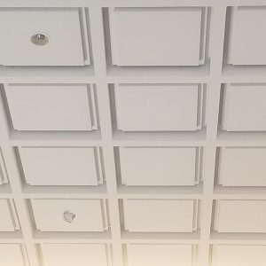 Panel-FX coffered panels prefab gypsum drywall Quan Jude Restaurant